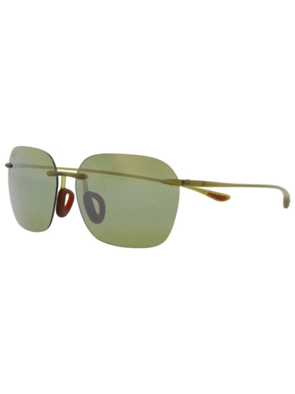 New Maui Jim Women's Sunglasses Square Rectangle Injection Frame Unisex Olive